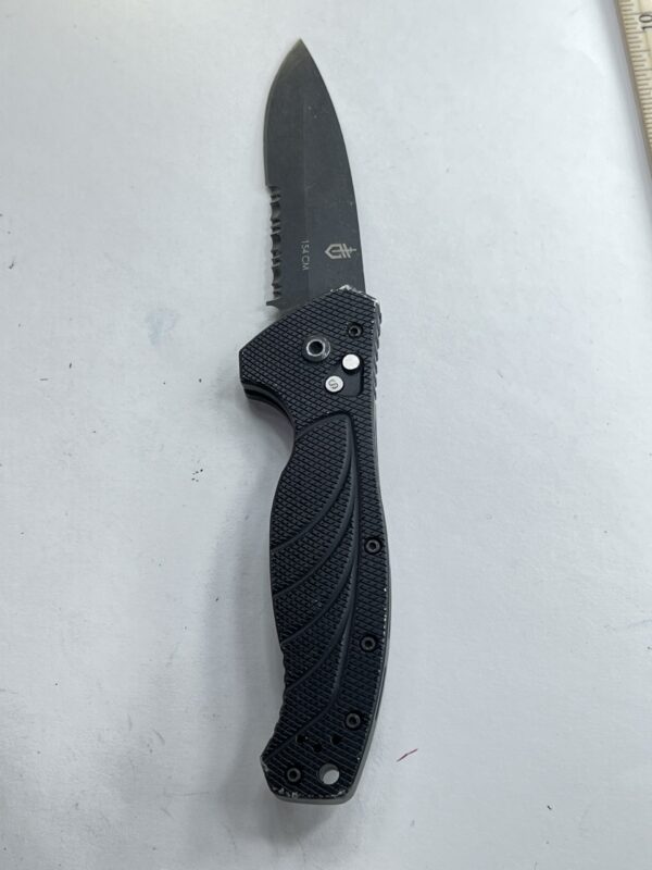 GERBER EMERSON ALLIANCE AUTO KNIFE, 154CM BLACK COMBO BLADE - Image 3