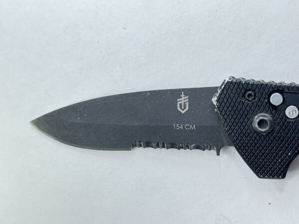 GERBER EMERSON ALLIANCE AUTO KNIFE, 154CM BLACK COMBO BLADE - Image 4
