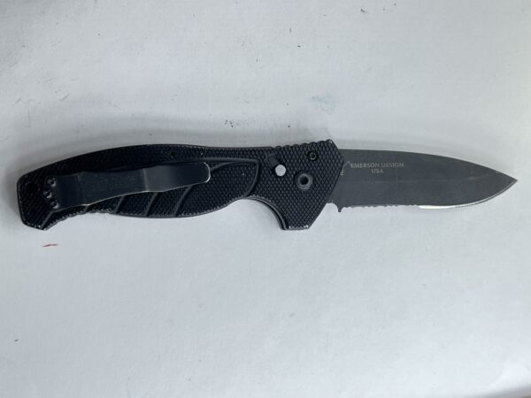 GERBER EMERSON ALLIANCE AUTO KNIFE, 154CM BLACK COMBO BLADE - Image 6