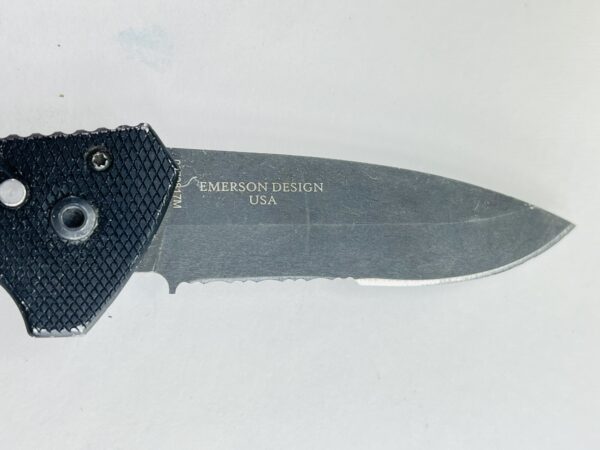 GERBER EMERSON ALLIANCE AUTO KNIFE, 154CM BLACK COMBO BLADE - Image 7