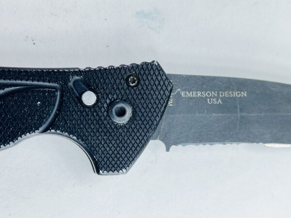 GERBER EMERSON ALLIANCE AUTO KNIFE, 154CM BLACK COMBO BLADE - Image 8