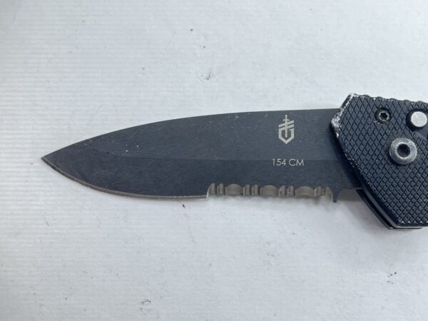 GERBER EMERSON ALLIANCE AUTO KNIFE, 154CM BLACK COMBO BLADE - Image 9
