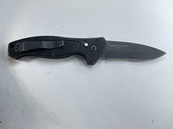 GERBER EMERSON ALLIANCE AUTO KNIFE, 154CM BLACK COMBO BLADE - Image 11