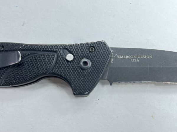 GERBER EMERSON ALLIANCE AUTO KNIFE, 154CM BLACK COMBO BLADE - Image 13