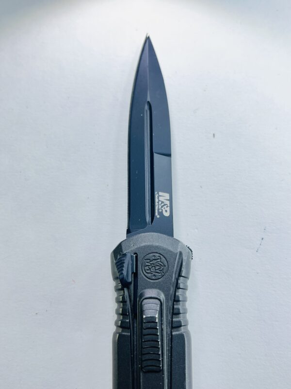 Smith & Wesson M&P AUS 8 OTF Spring Assisted Spear Point Knife - Image 4