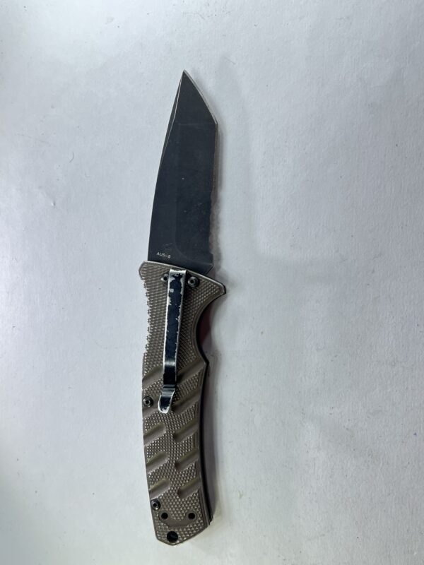 Boker Plus Strike Tanto AUS 8 Automatic Pocket Knife Coyote Brown - Image 11