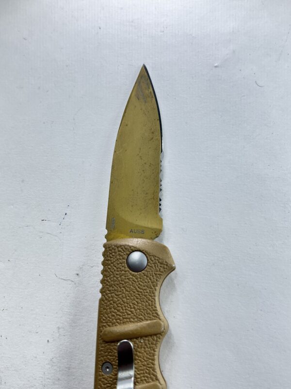 Boker Plus Kalashnikov 74 Desert Tan Auto Pocket Knife AUS 8 - Image 10