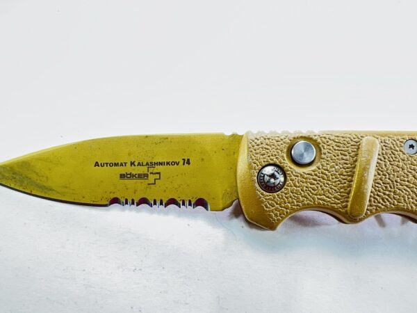 Boker Plus Kalashnikov 74 Desert Tan Auto Pocket Knife AUS 8 - Image 7