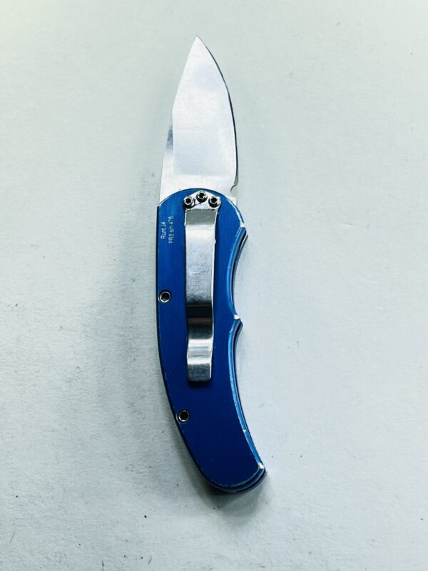 Pro-Tech USA Runt J4 Automatic Knife Blue Handle 154CM - Image 10